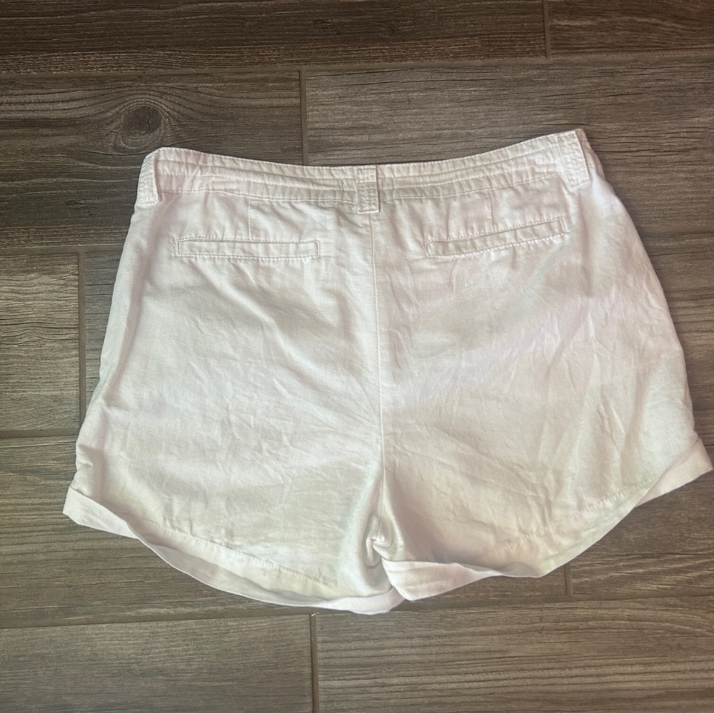 Women's White Gap‎ Linen Shorts, Size 4 - Picture 4 of 4